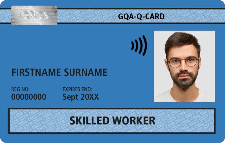 Blue CSCS Q-Card