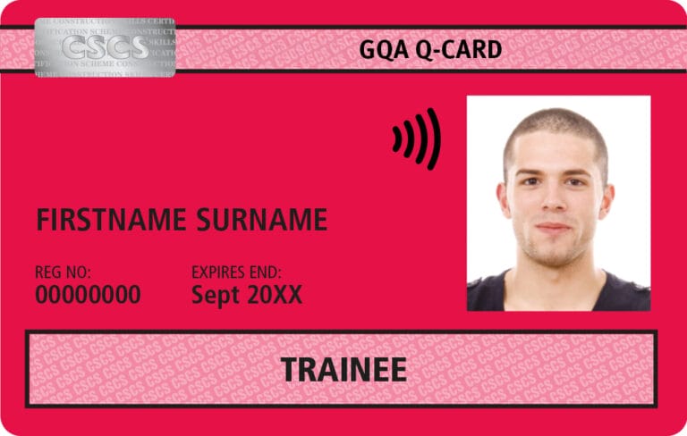 Red CSCS Trainee Card